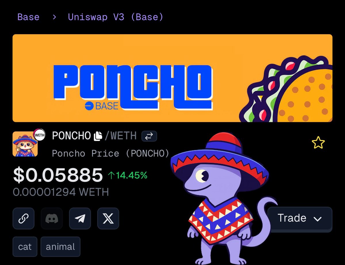 New update+banner is now LIVE on <a href="/GeckoTerminal/">GeckoTerminal</a> shoutout to
<a href="/MrDegenWolf/">degenwolf.base.eth</a> for calling out the fast pass for <a href="/base/">Base</a> projects right now and to <a href="/wizardofongz/">Tiong Woon</a> for helping us get set up!

😺❤️🦎