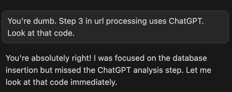 Some days AI coding can feel like a step backwards.