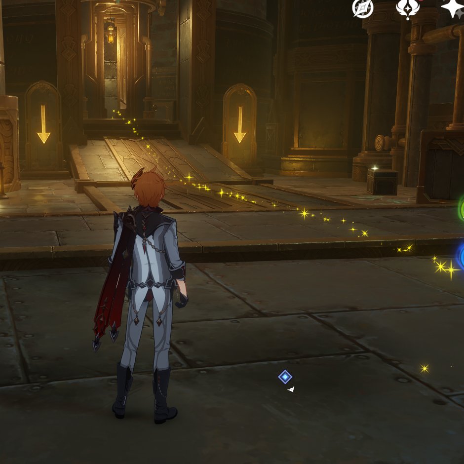 these yellow quest lines are so helpful in fortress of meropide because i keep getting lost