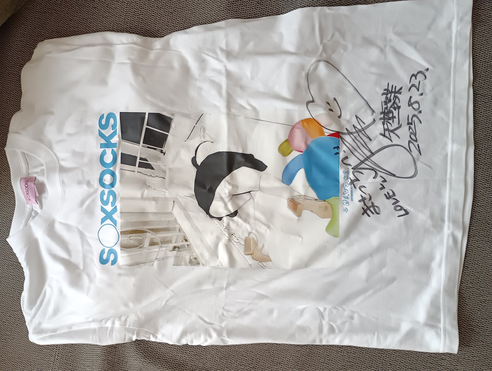 JOEL ROBUCHONワンポイントロゴロングTシャツ,ズボンセットタグ付き