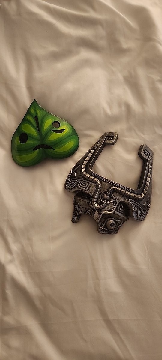 lilkorok's tweet image. these are the 2 masks i decided on getting; korok and midna! defo wanted more tho :&apos;)