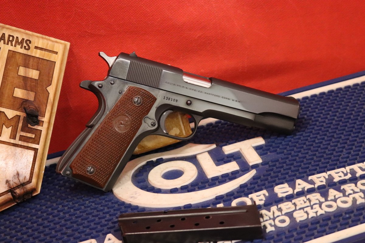 Hard to beat a Classic Colt 38 Super, this one from 1959 remains in very good, original shape. 

kgbcustom.com/1959-colt-supe…