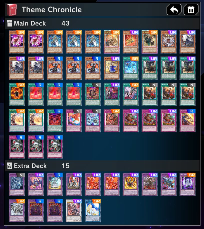 Played this silly "branded" deck for the theme chronicle event.