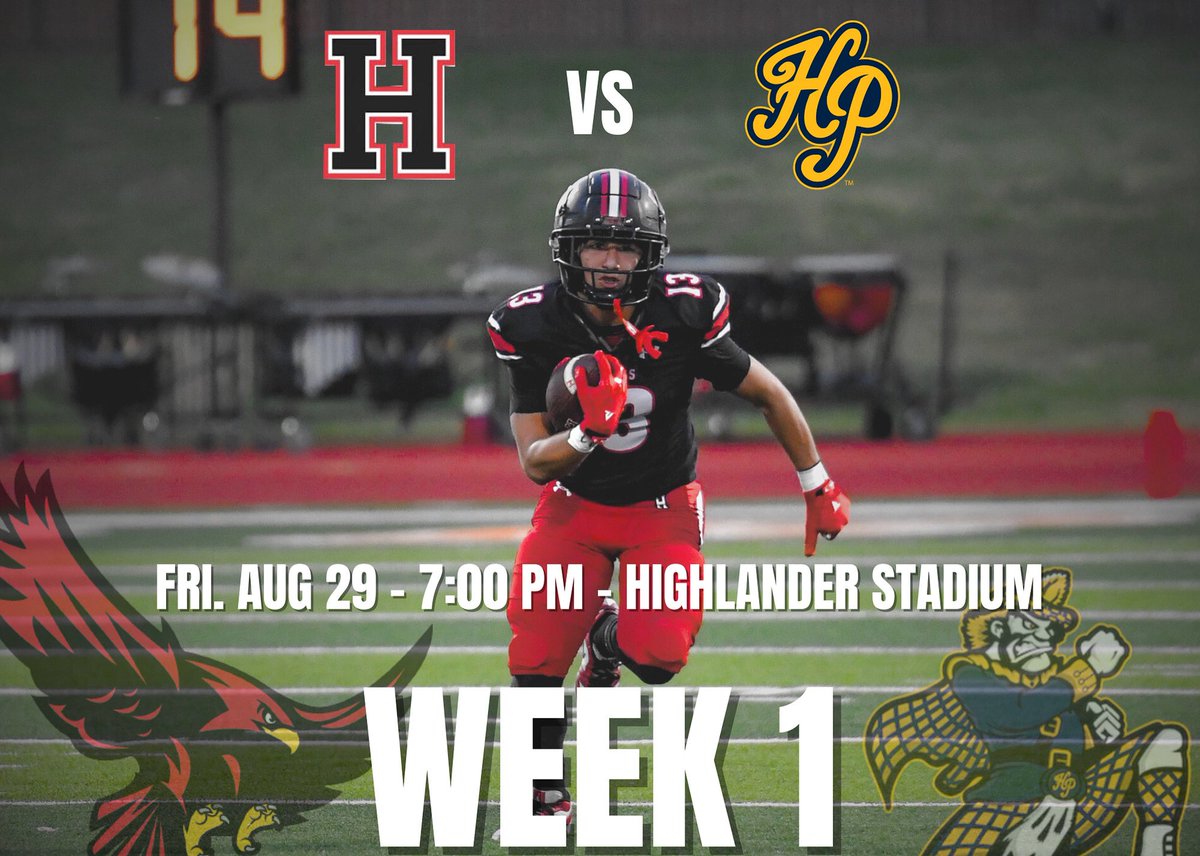 Football Szn is finally here 🔥🔥We’ll see you this Friday at Highlander Stadium!!