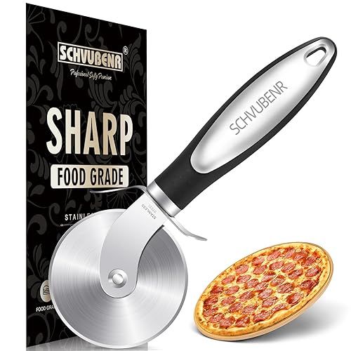 piecesofskrap's tweet photo. I just received SCHVUBENR Premium Pizza Cutter Wheel - Ultra Sharp Stainless Steel Pizza Slicer with Non-Slip Soft Grip Handle - Multi-Purpose Cutter for Pizza, Dough &amp; Pastry - Dishwasher Safe, E from bixton via Throne. Thank you! https://t.co/2KKQ9QmUYT #Wishlist #Throne https://t.co/P8j4KOD0Hv