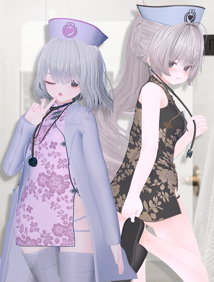 ひとあしさきに #flunker3tmz から発売予定の新作を試着しました！
チャイナのナース、チャイナース🙏