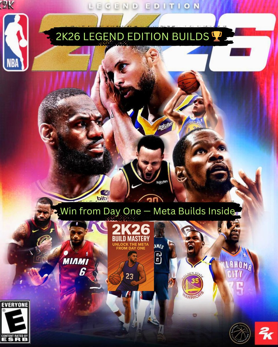 2kbuildmastery's tweet image. Day One grind starts NOW ⏳ NBA #2K26 Legend Edition is live. Which build are you locking in first? 👀 The right #2KBuilds will carry you all year. 🏀🔥
 @2kbuildmastery