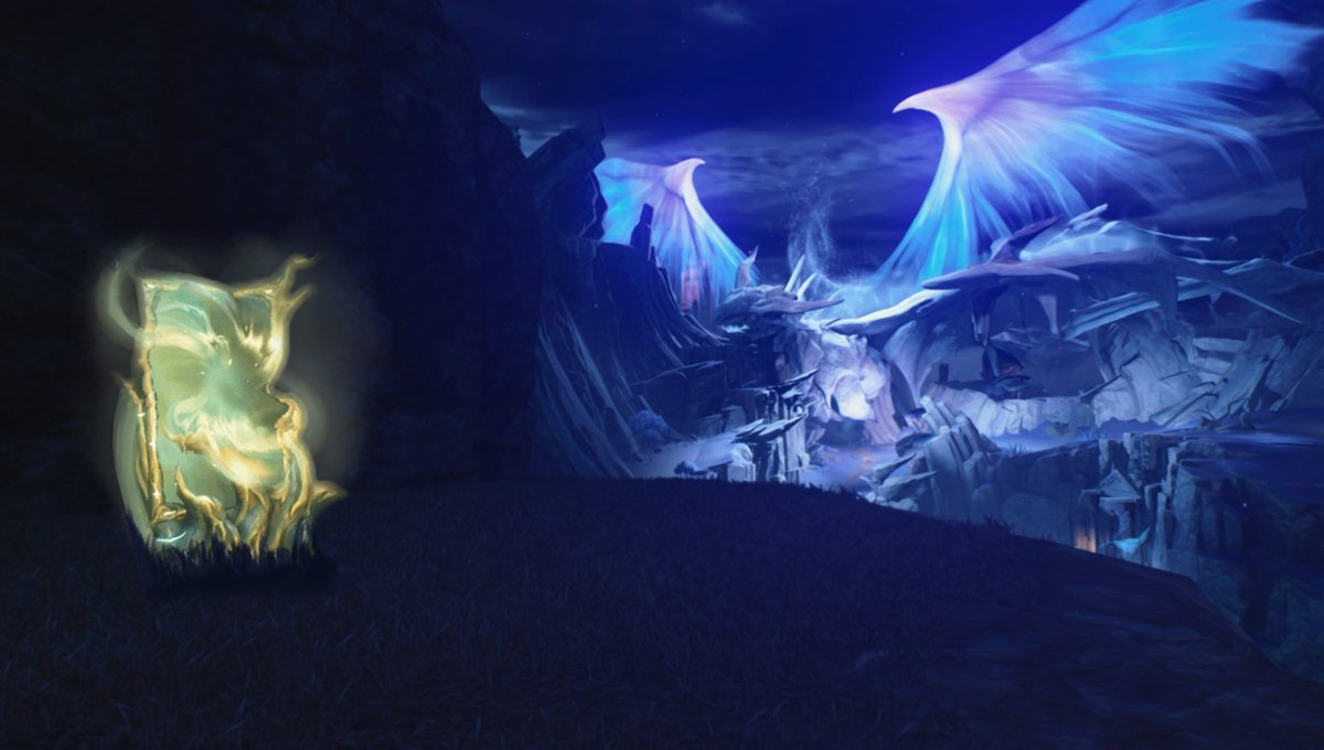 OverflowPalette's tweet image. we can now find overflowing palettes in septimont! the first location you can find them on is in the border mountains ˶ᵔ ᵕ ᵔ˶

to have the best experience while completing this puzzle, make sure to visit it at nighttime, so you can see the dragon statue glow in the background!