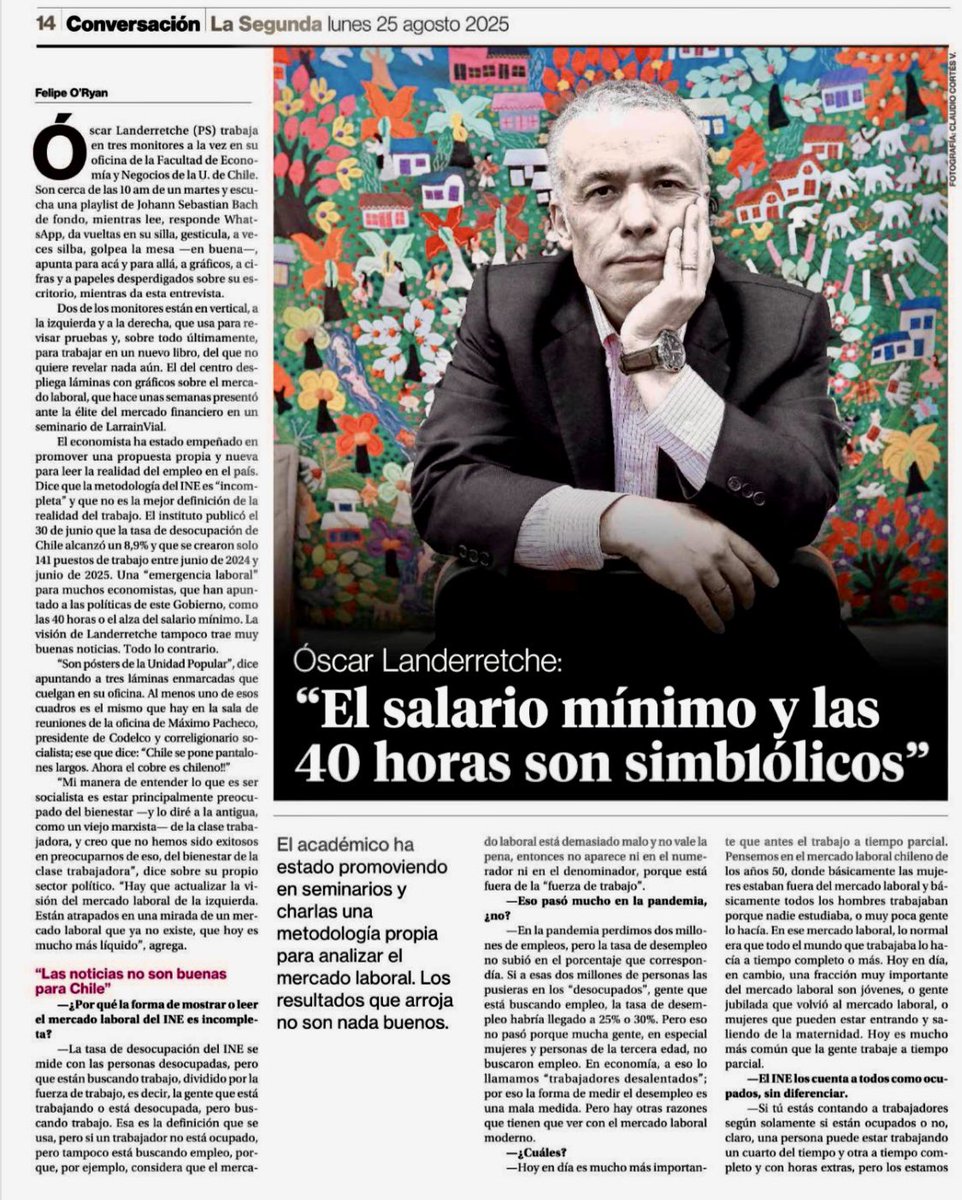 FEN U. de Chile (@fenuchile) on Twitter photo “Recién en mayo de 2025 la capacidad de los hogares de clase trabajadora de ganar plata, en términos reales por persona, es la misma que en septiembre de 2019. Eso te muestra que básicamente los hogares no han avanzado en nada en cinco años", <a href="/OLanderretche/">Oscar Landerretche</a>, académico FEN. “Recién en mayo de 2025 la capacidad de los hogares de clase trabajadora de ganar plata, en términos reales por persona, es la misma que en septiembre de 2019. Eso te muestra que básicamente los hogares no han avanzado en nada en cinco años", <a href="/OLanderretche/">Oscar Landerretche</a>, académico FEN.