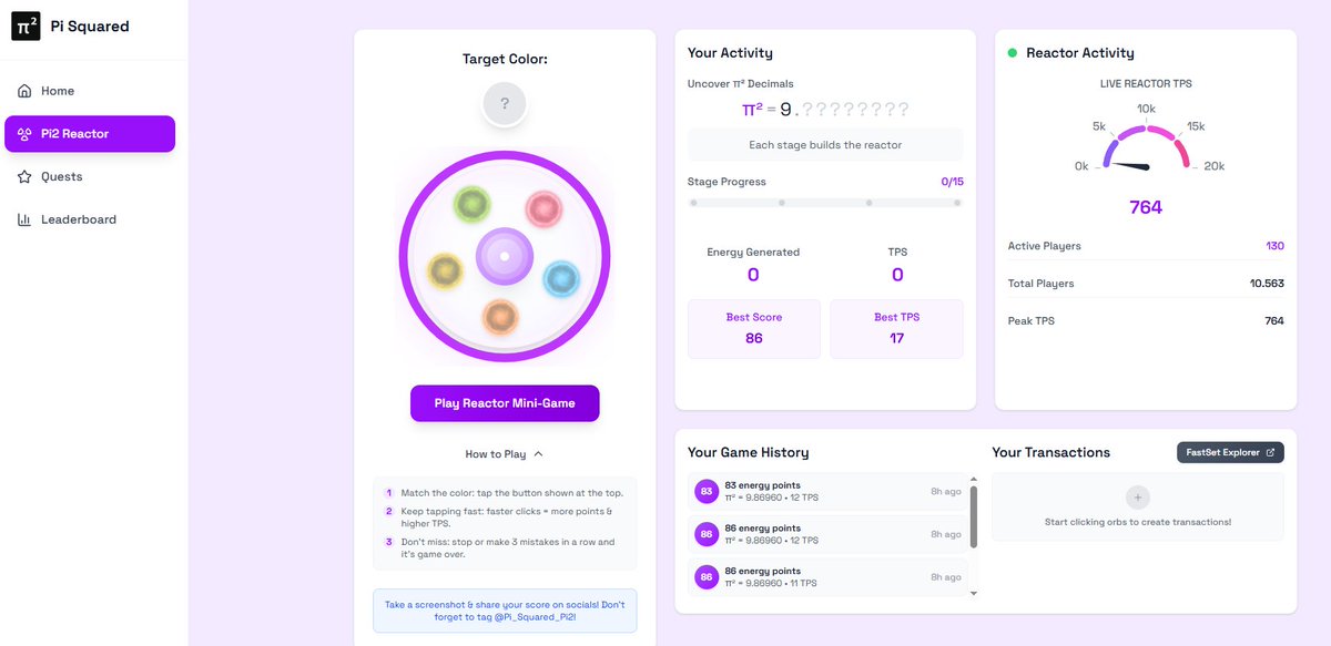 do_sach's tweet image. nhiệm vụ mới @pisquared
 Link đây: portal.pi2.network/quests 📷portal.pi2.network/reactor 
Anh em bấm vào Play Reactor