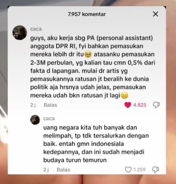 Pantesan ada anggota dewan bilang kalo tunjangan puluhan juta itu gak seberapa

Soalnya dapetnya eM eM an 😩