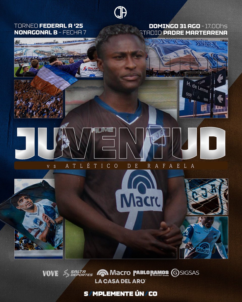 📌𝐅𝐞𝐜𝐡𝐚 𝟕 | 𝐍𝐨𝐧𝐚𝐠𝐨𝐧𝐚𝐥 𝐁 - 𝐅𝐞𝐝𝐞𝐫𝐚𝐥 𝐀

🆚 Atlético Rafaela 
📆 Domingo 31 de Agosto 
⌚️ 17:00hs
🏟️ Estadio Padre Ernesto Martearena 

¡Nos vemos en la cancha Antonianos! 💙🤍🤎

#DaleSanto