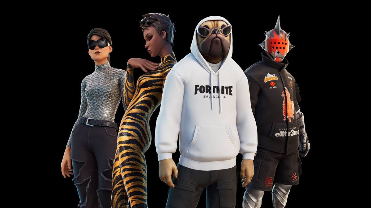 These rare #Fortnite cosmetics have returned after a while: 

• Balenciaga set (1,064 days ago)