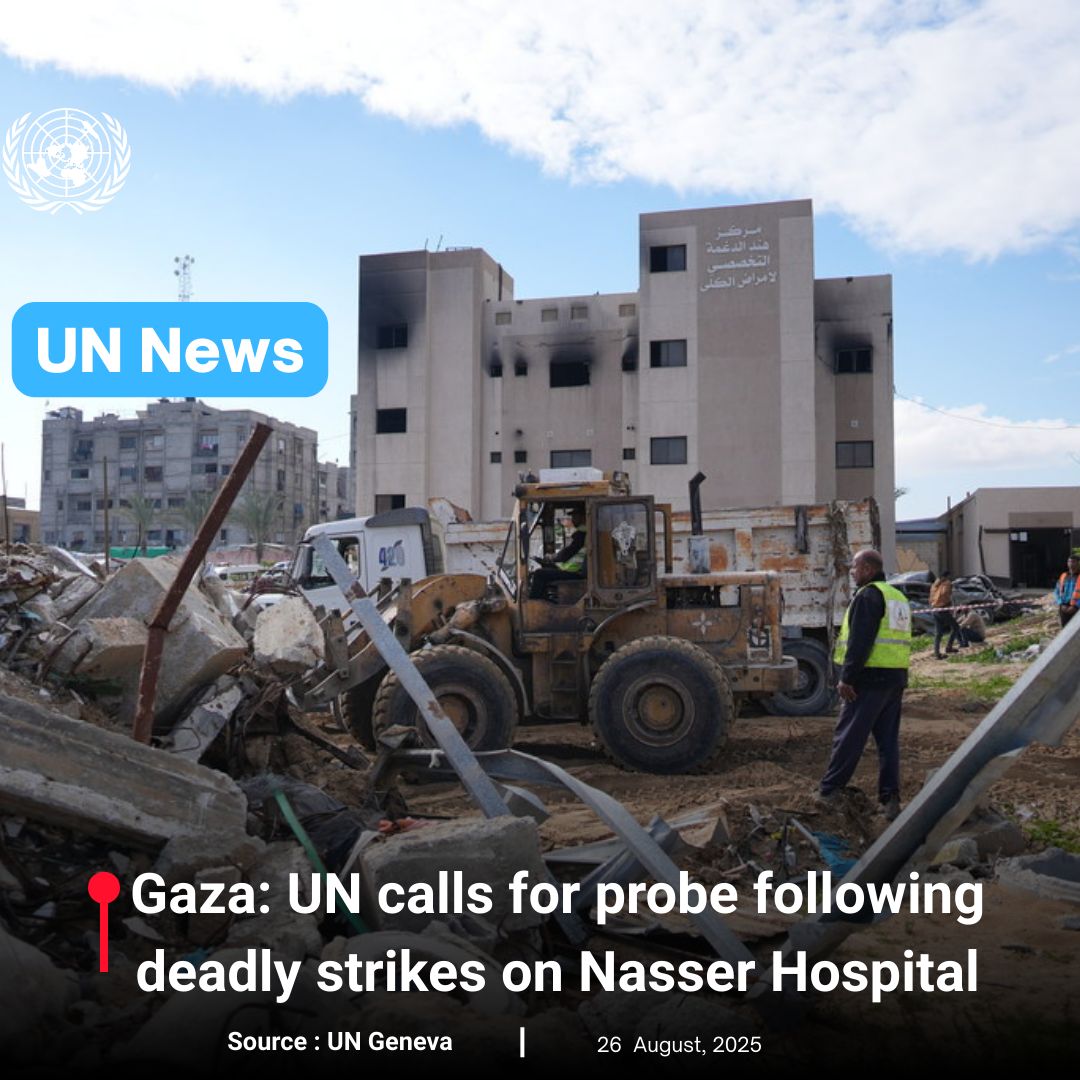 United Nations Geneva (@ungeneva) on Twitter photo The head of <a href="/WHO/">World Health Organization (WHO)</a>, @drtedros, renews his call for a ceasefire in Gaza following two deadly Israeli air strikes on the Nasser Hospital.
Hospitals are #NotATarget.
buff.ly/pmzmYWa The head of <a href="/WHO/">World Health Organization (WHO)</a>, @drtedros, renews his call for a ceasefire in Gaza following two deadly Israeli air strikes on the Nasser Hospital.
Hospitals are #NotATarget.
buff.ly/pmzmYWa