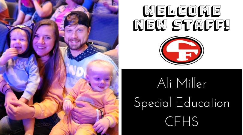 Welcome Ali Miller to Cedar Falls Schools! She is a 2012 CFHS grad and will be teaching Special Education at the high school. “Having attended K - 12 in the district myself, I trust the education and people, and know how great of a community we have.”