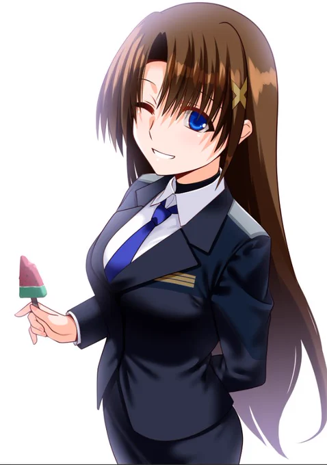 「あげへんでー」 休憩中の八神総督☆ #リリカルスイカバー2025
