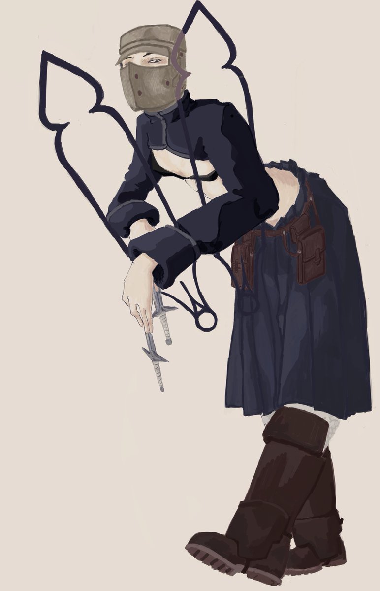 calpitoki's tweet image. #characterdesign 試してみた #rkgk #skb