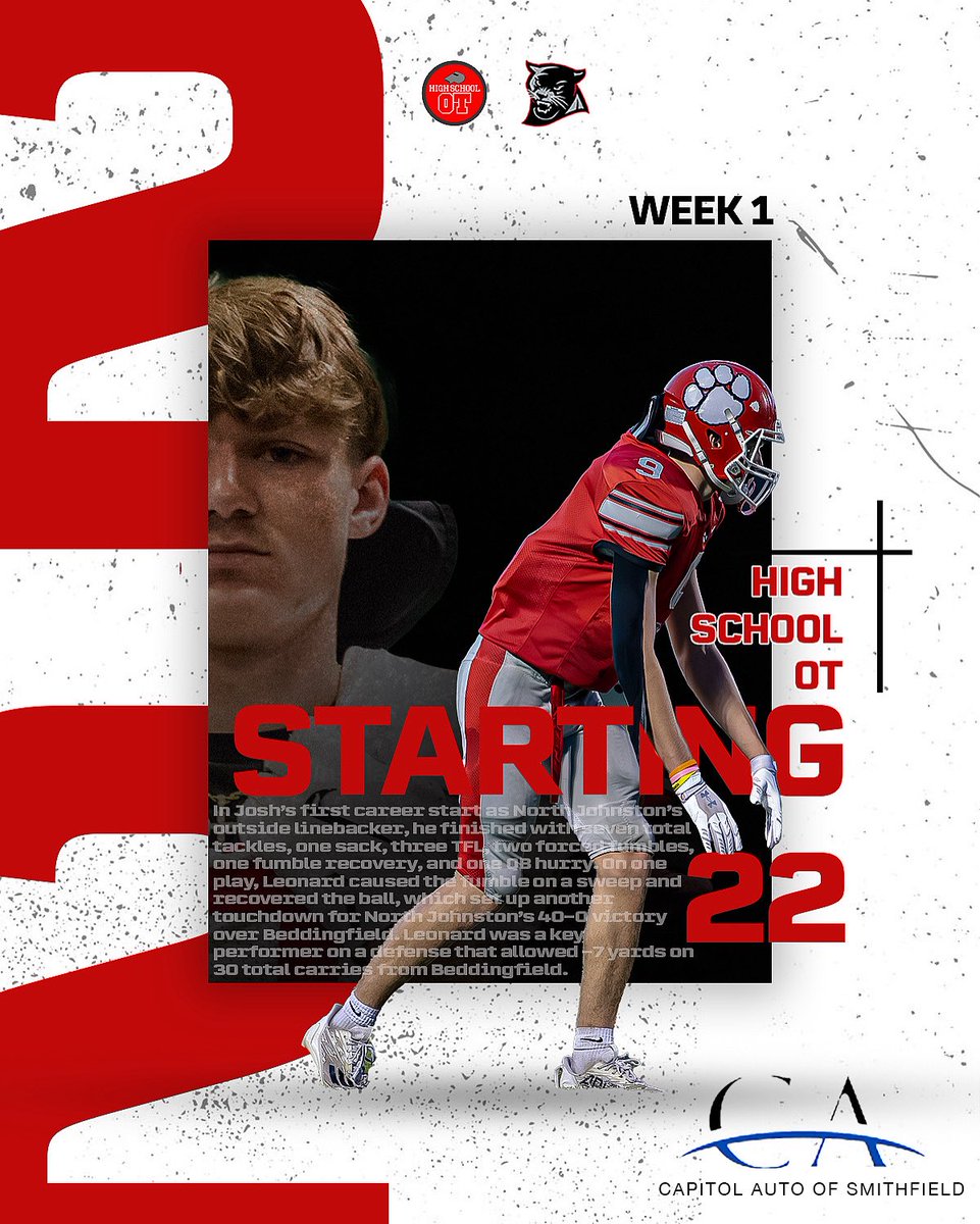 North Johnston Panther Football tweet media