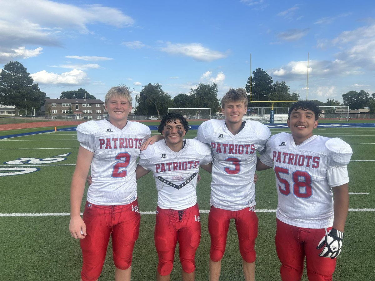 PatsRevolution's tweet photo. Congrats to the Freshman team who opened up the season with a 37-16 win over O Gorman! Players of the game were Hudson Kok, Malachi Wright, Wyatt Starks, Agustin Perez! Great Job! Proud of your effort! The Freshman play Washington next on Thursday 9/4! https://t.co/vcPlz5cVgV