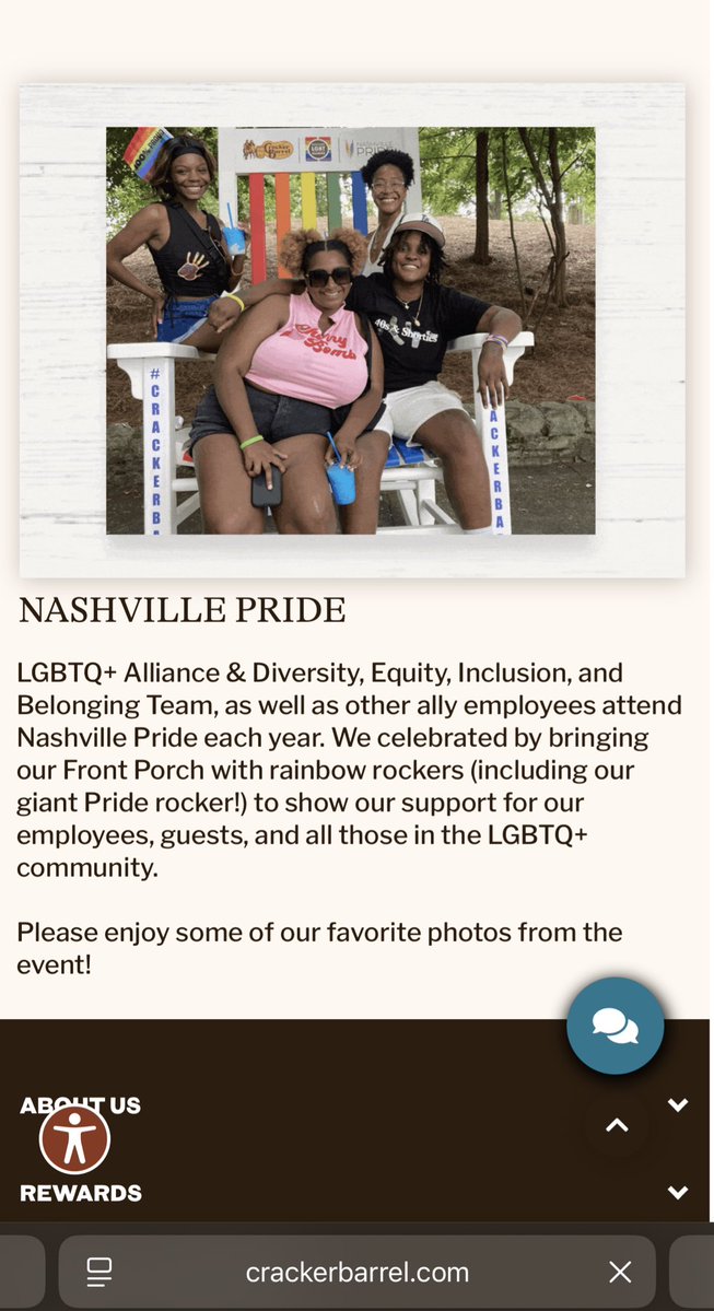Robby Starbuck (@robbystarbuck) on Twitter photo Despite our win forcing them to revert back to the old logo, <a href="/CrackerBarrel/">Cracker Barrel</a> STILL has a DEI and LGBTQ Pride page up on their website.
They’re STILL totally, hopelessly woke. How are they continuing to screw this up so badly?
Link: crackerbarrel.com/culture-and-be… Despite our win forcing them to revert back to the old logo, <a href="/CrackerBarrel/">Cracker Barrel</a> STILL has a DEI and LGBTQ Pride page up on their website.
They’re STILL totally, hopelessly woke. How are they continuing to screw this up so badly?
Link: crackerbarrel.com/culture-and-be…