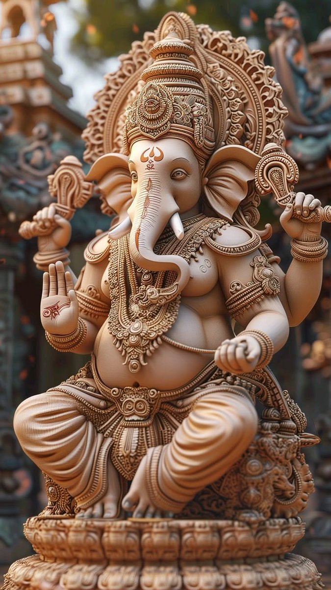 गणानां त्वा गणपतिं हवामहे कविं कवीनामुपमश्रवस्तमम्,
ज्येष्ठराजं ब्रह्मणाम् ब्रह्मणस्पत आ नः शृण्वन्नूतिभिःसीदसादनम्।
ॐ गं गणपतये नम:🙏