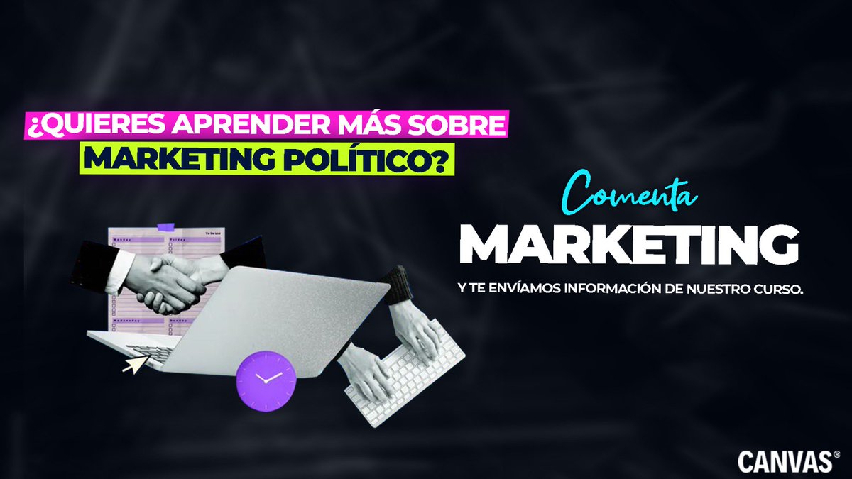 📈El marketing político no es maquillaje: es estrategia, psicología y datos para ganar mentes y corazones.

🤓¿Quieres aprender a usar estrategias efectivas de Marketing Político en campañas y gobiernos?

💬 Más info aquí: wa.link/yv4e9n