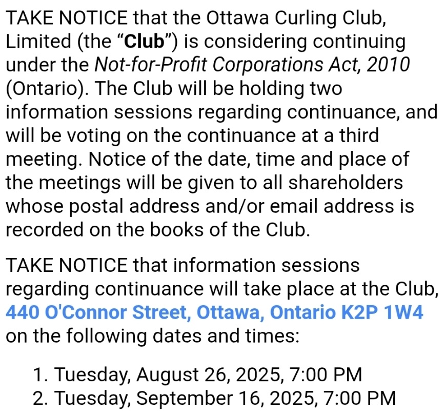 Ottawa Curling Club tweet media