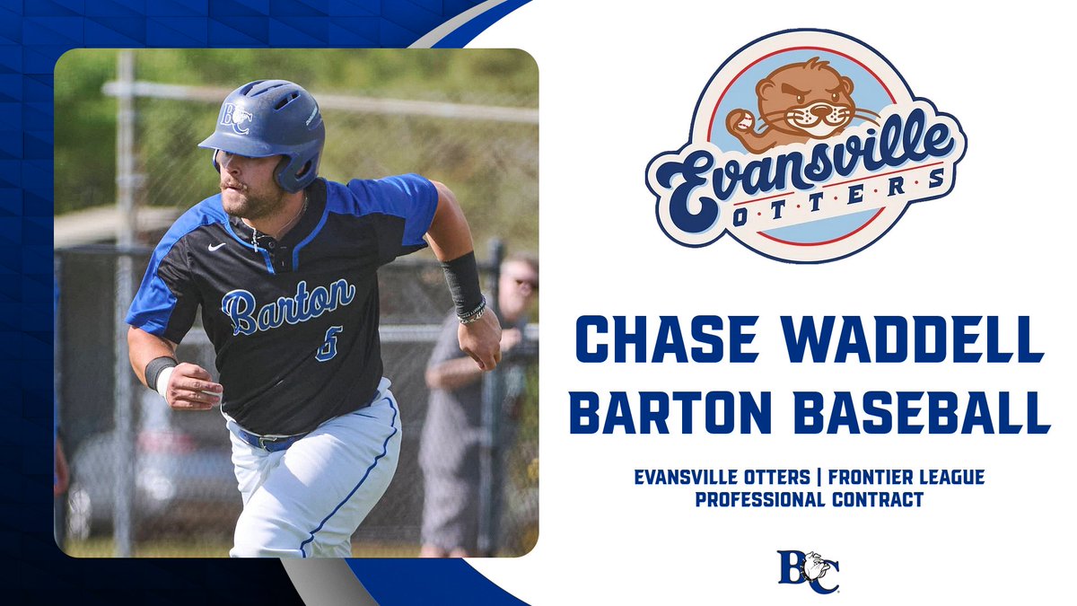 Barton College Athletics (@bartonathletics) on Twitter photo Congrats to Barton's Chase Waddell ➡️ officially signed a professional contract with the <a href="/EvilleOtters/">Evansville Otters</a> . <a href="/FLProBaseball/">Frontier League</a> . <a href="/BartonBaseball/">Barton College Baseball</a> . ⚾️⚾️⚾️⚾️⚾️ Congrats to Barton's Chase Waddell ➡️ officially signed a professional contract with the <a href="/EvilleOtters/">Evansville Otters</a> . <a href="/FLProBaseball/">Frontier League</a> . <a href="/BartonBaseball/">Barton College Baseball</a> . ⚾️⚾️⚾️⚾️⚾️