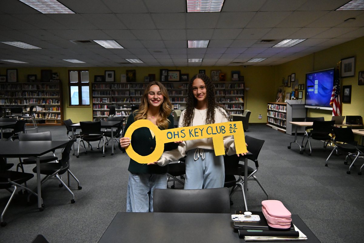 🔑 The OHS Key Club is ready to start the year! 💙 💛 #TheWarriorWay