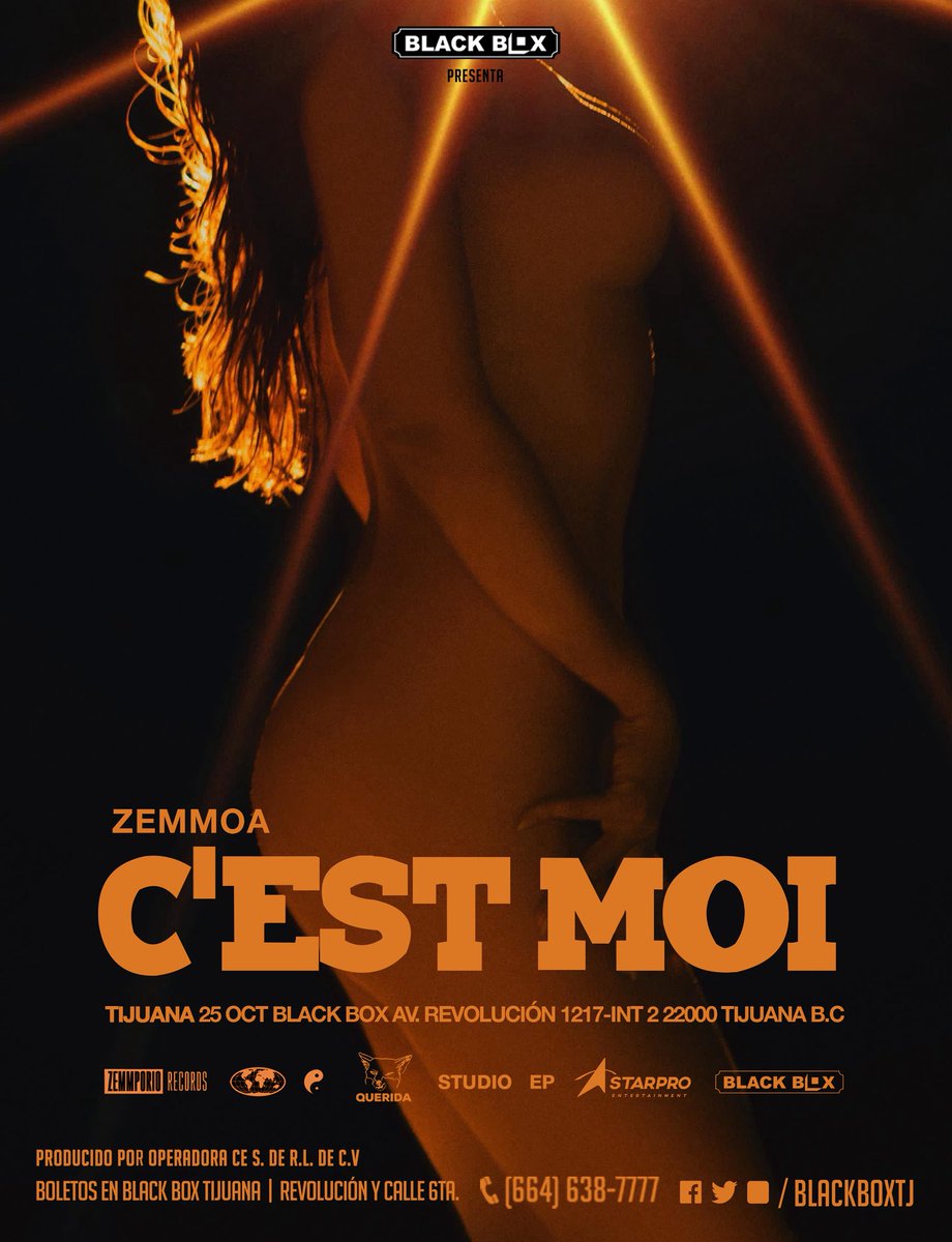 <a href="/Zemmoa/">Zemmoa</a> en Tijuana 🔥  <a href="/BlackBoxTj/">Black Box Tijuana</a> 

Octubre 25, 2025

Preventa ya disponible:
arema.mx/e/15566/Zemmoa…