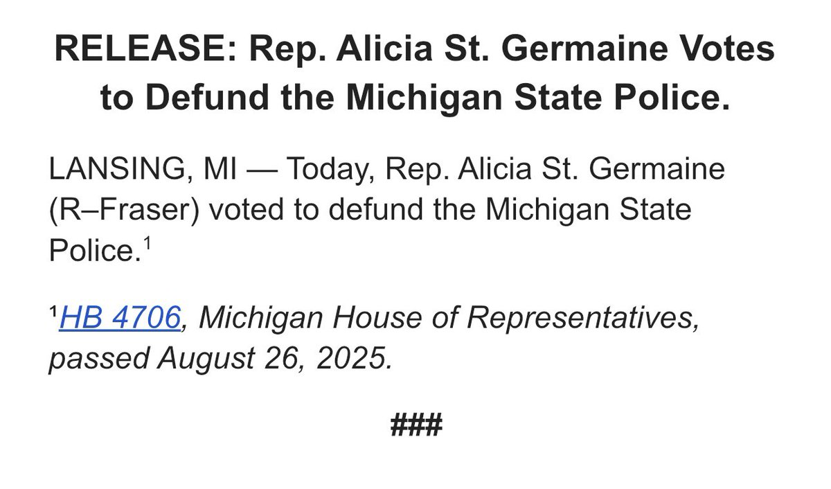 .<a href="/RepStGermaine/">State Rep. Alicia St. Germaine</a> voted to defund the police.