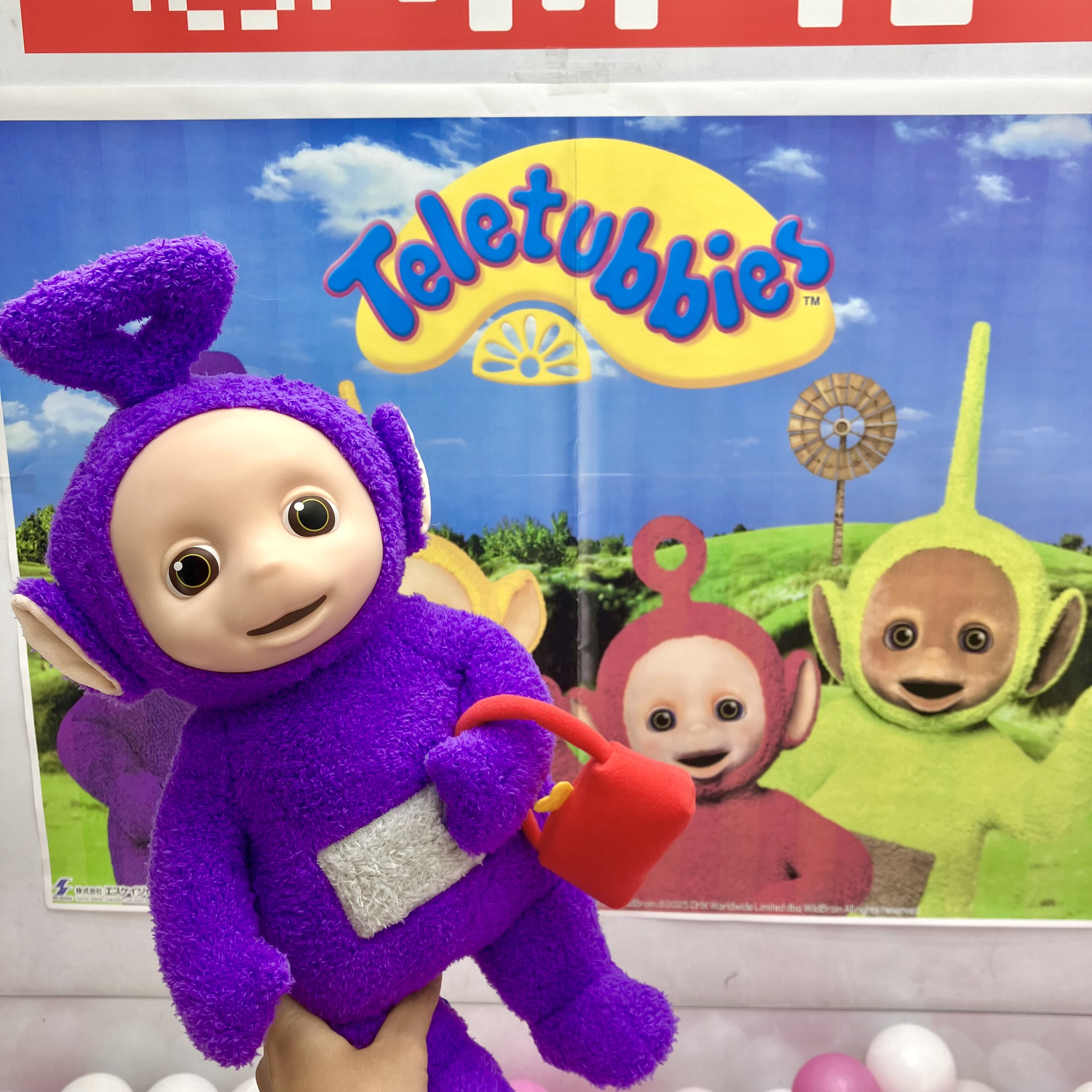 テレタビーズ BIGぬいぐるみ4種 オンクレ品！ テレタビーズ BIGぬいぐるみ4(ティンキー・ウィンキー) プライズ