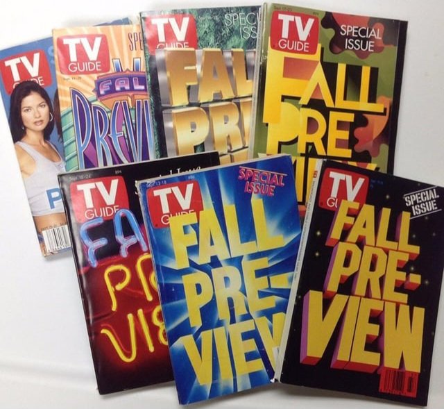 BrolickObama's tweet image. Just now remembering how much I used to look forward to these. I was such a TV watcher that I would try to save up money just to buy the fall preview issue for all the new shows coming out; like, it was actually a *thing* for me #MemoryUnlocked