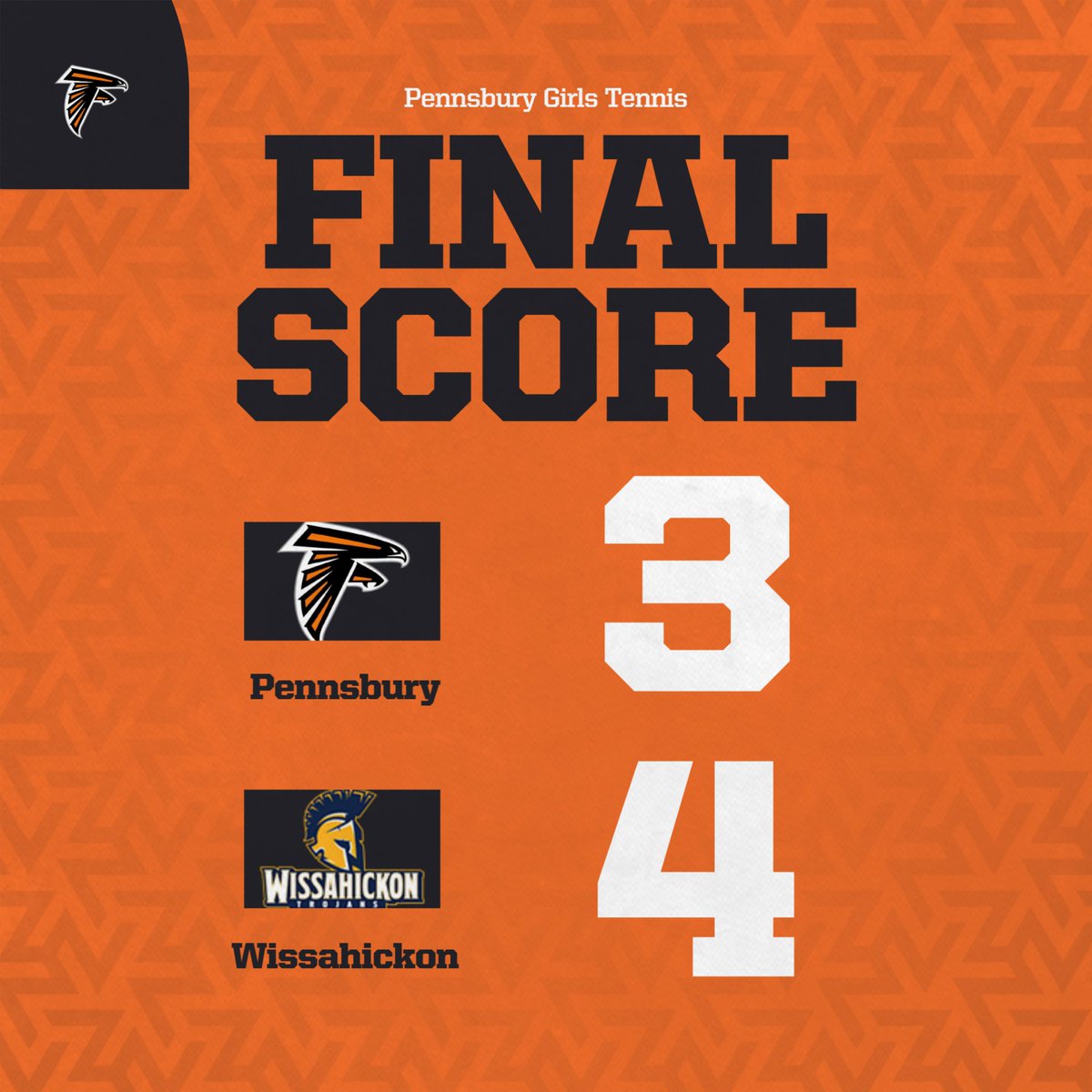 Girls Tennis Falls 3-4 to Wissahickon at Home. Gwyneth Fedus and Akshara Anirudh both went undefeated in straight sets. 
Post credit to Marisa Nawalinski