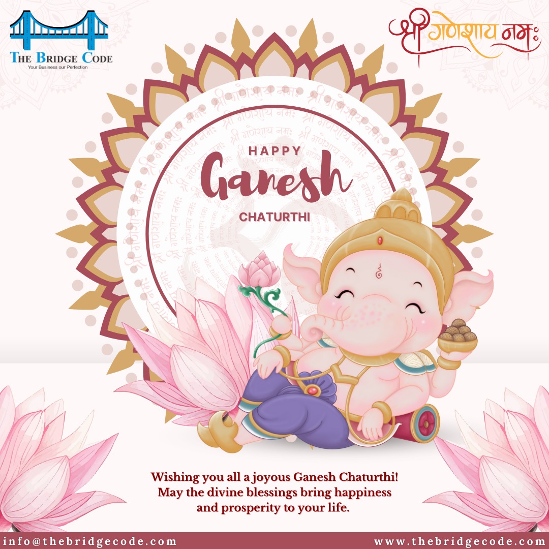 thebridgecode's tweet image. Wishing you all a joyful and blessed Ganesh Chaturthi! May Lord Ganesha remove all obstacles from your path and bless your life with wisdom, prosperity, and success. 

#ganeshchaturthi #ganpatibappamorya #blessings #positivevibes #festival