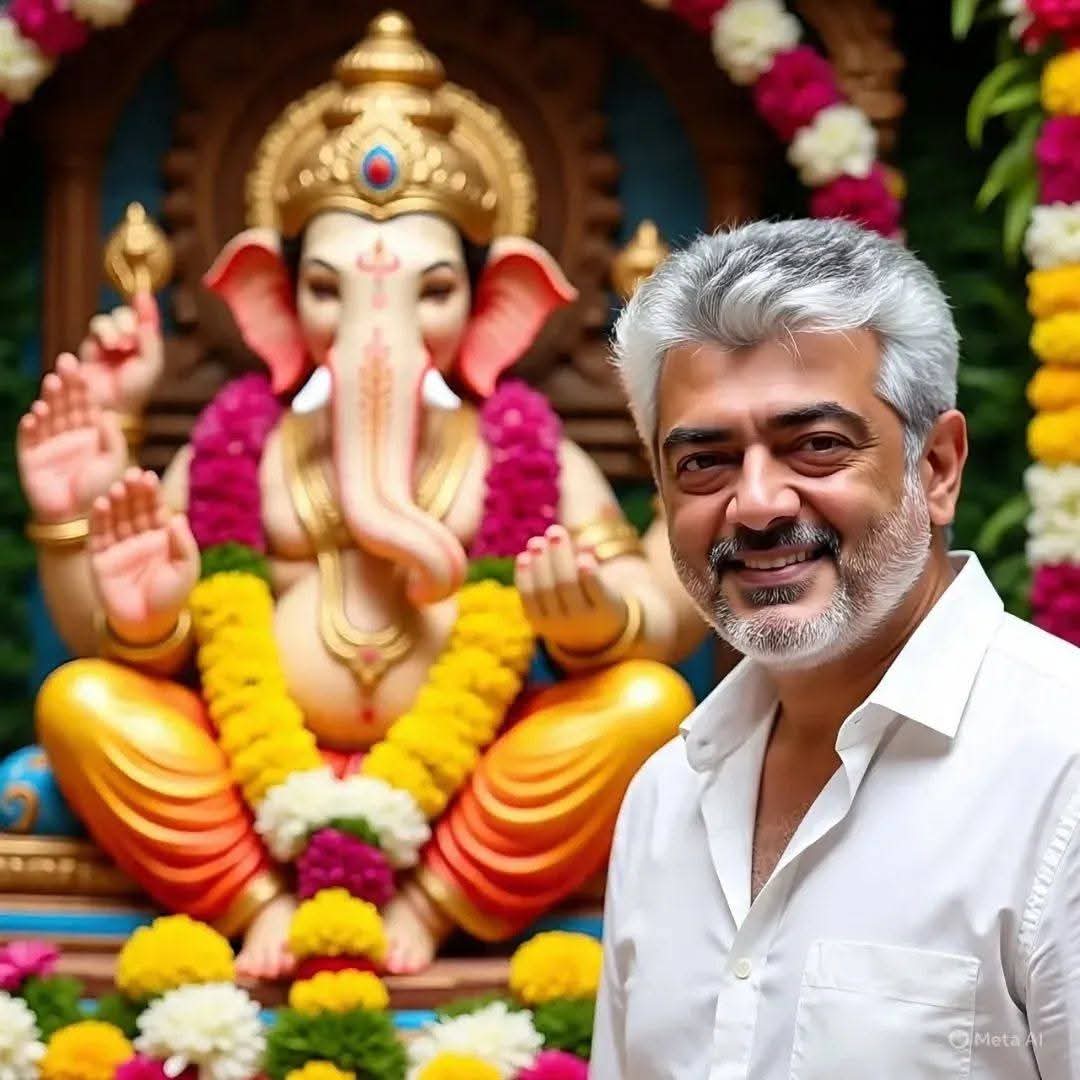 அனைவருக்கும் இனிய விநாயகர் சதுர்த்தி நல் வாழ்த்துக்கள் 💐

#Happyvinayakachathurthi #AjithKumar  #AK64