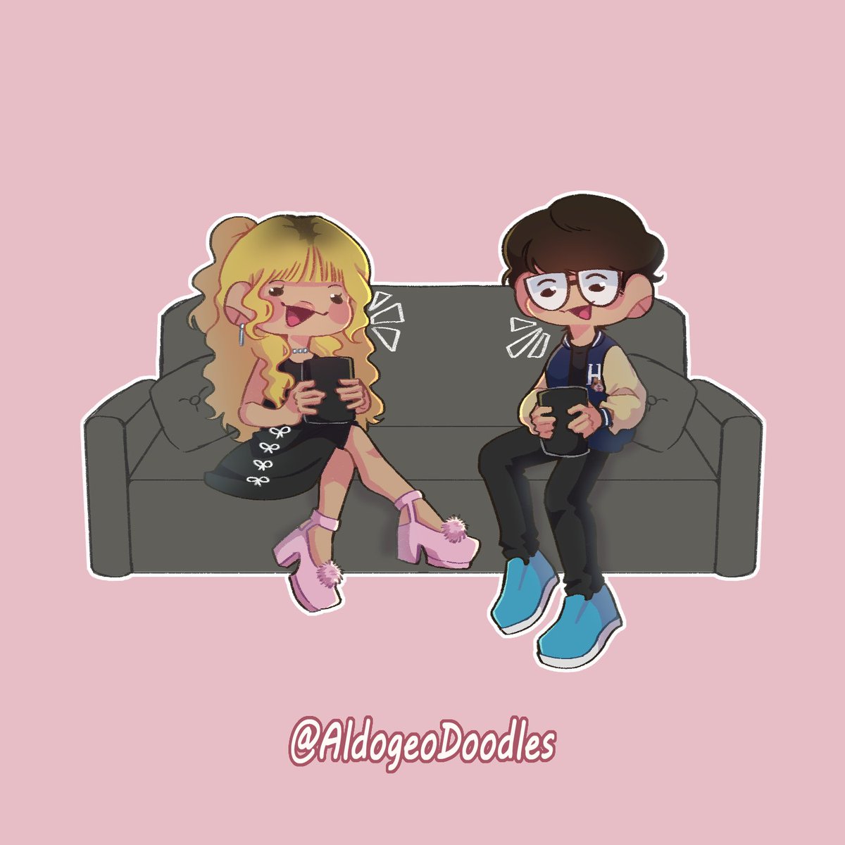 Aldo Doodles 🍟 (@aldogeodoodles) on Twitter photo Tus casters de confianza 🎙️
#Aldogeofanart 🌱 Tus casters de confianza 🎙️
#Aldogeofanart 🌱
