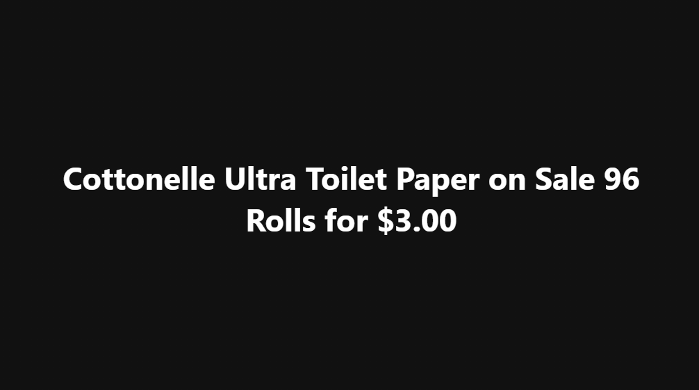 glitchalerts's tweet image. Stock Up On Toilet Paper!
glitchndealz.com/cottonelle-ult…
#ToiletPaper #StockUp #EssentialItems #HomeSupplies #PandemicPrep #StayPrepared #HouseholdEssentials #SmartShopping #EmergencySupplies #ToiletPaperShortage