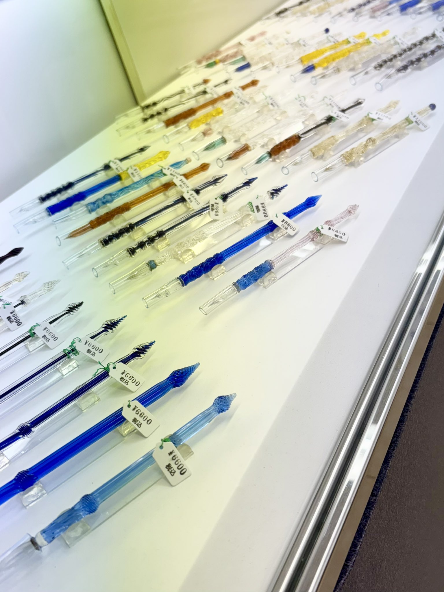 佐瀬工業所　ガラスペン 透明 佐瀬工業所 「竹軸ガラスペンセット」（※セット内容はランダム