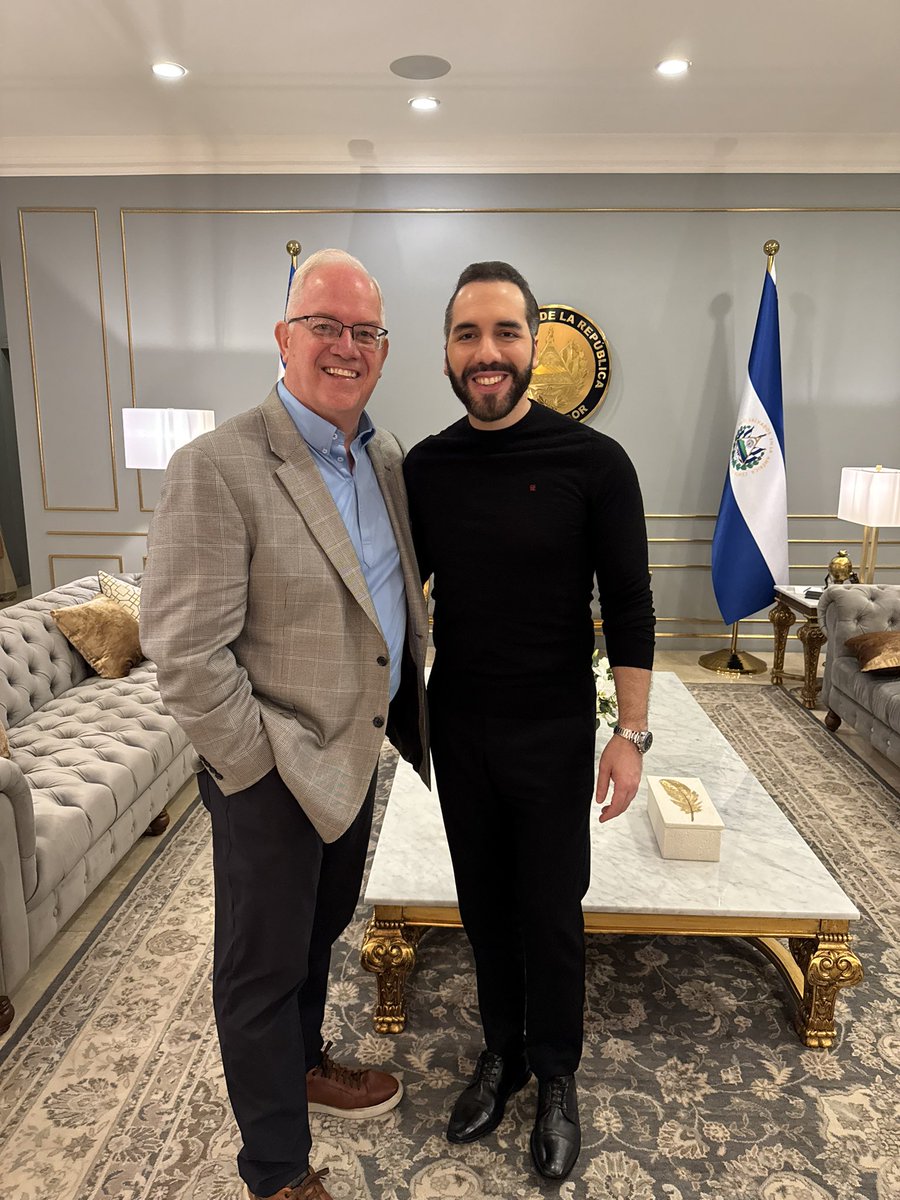 Jeff Cardwell (@jeffcardwell) on Twitter photo Today, my heart is full of gratitude for President <a href="/nayibbukele/">Nayib Bukele</a> for warmly welcoming <a href="/nickvujicic/">Nick Vujicic</a> to the Presidential Office in El Salvador. Your hospitality and openness to Nick’s inspiring message of hope and resilience reflect the strength and compassion of your leadership. Today, my heart is full of gratitude for President <a href="/nayibbukele/">Nayib Bukele</a> for warmly welcoming <a href="/nickvujicic/">Nick Vujicic</a> to the Presidential Office in El Salvador. Your hospitality and openness to Nick’s inspiring message of hope and resilience reflect the strength and compassion of your leadership.