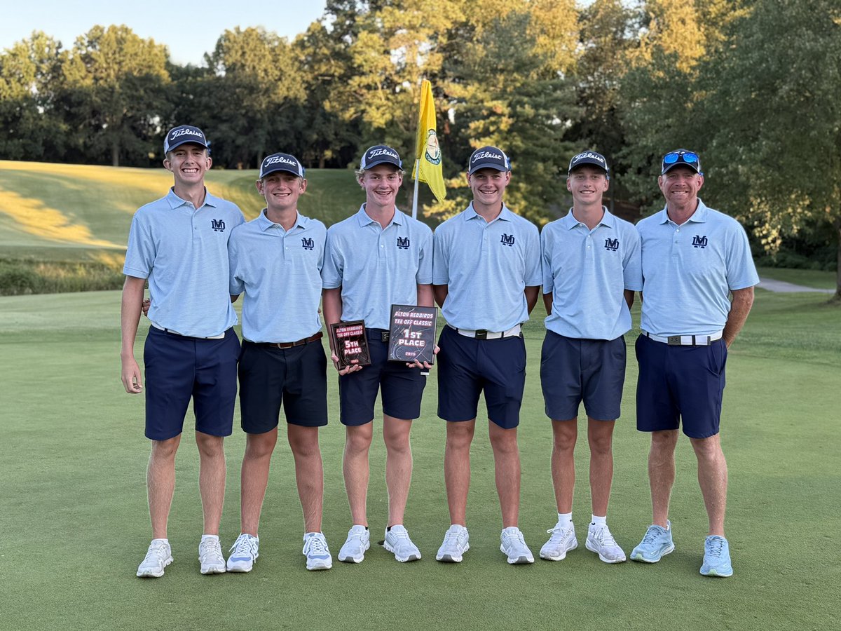 Knights finished 1st place at the Alton Redbirds Tee Off Classic at tough and long Spencer T Olin with a team total of 318.  Knights were led Bryce Toennies with 76 which was 5th overall. 

Knights are up next at the Dick Gerber this Friday and Saturday.