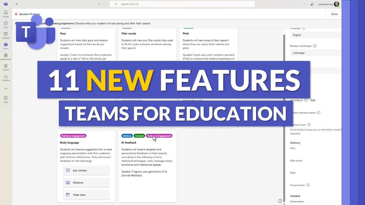 A sneak peek into 11 exciting updates coming to Microsoft Teams for Education.

💬 Copilot Chat for smarter conversations
✍️ Enhanced grading tools to deliver clearer feedback
🚀 Upgrades to Learning Accelerators for deeper engagement
💡 New Tips pane.

🔗youtube.com/watch?si=N6t18…