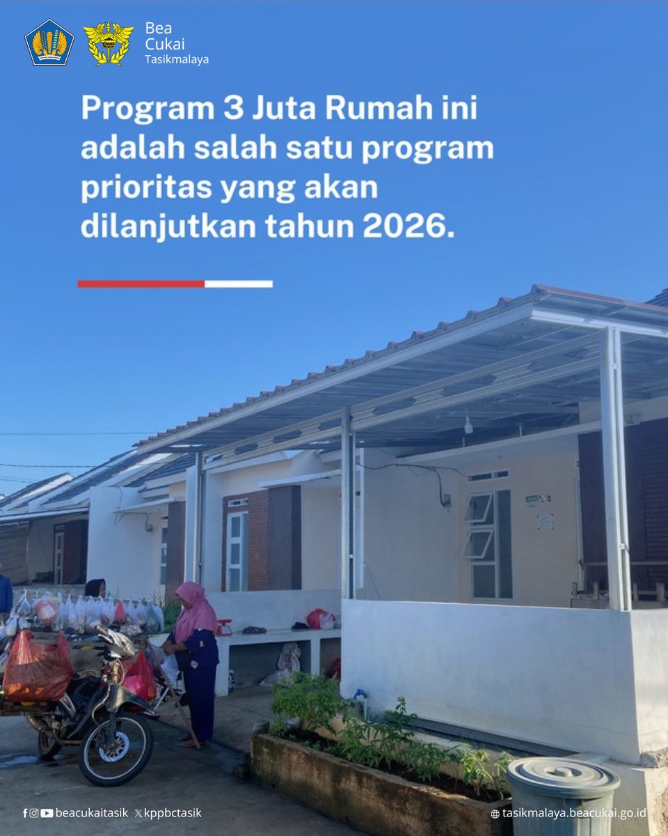 kppbctasik's tweet photo. APBN wujudkan 3 juta rumah layak untuk masyarakat  #beacukai
#beacukaimakinbaik
#tasikmalaya https://t.co/VCNhpP4SmN