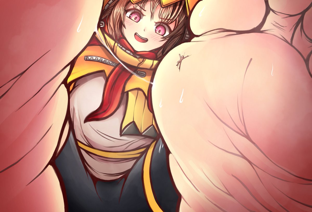 More Sketches! Here We Gigi Murin endlessly sandwiching a tiny between her feet just for the fun of it. Looks like she worked up a sweat…