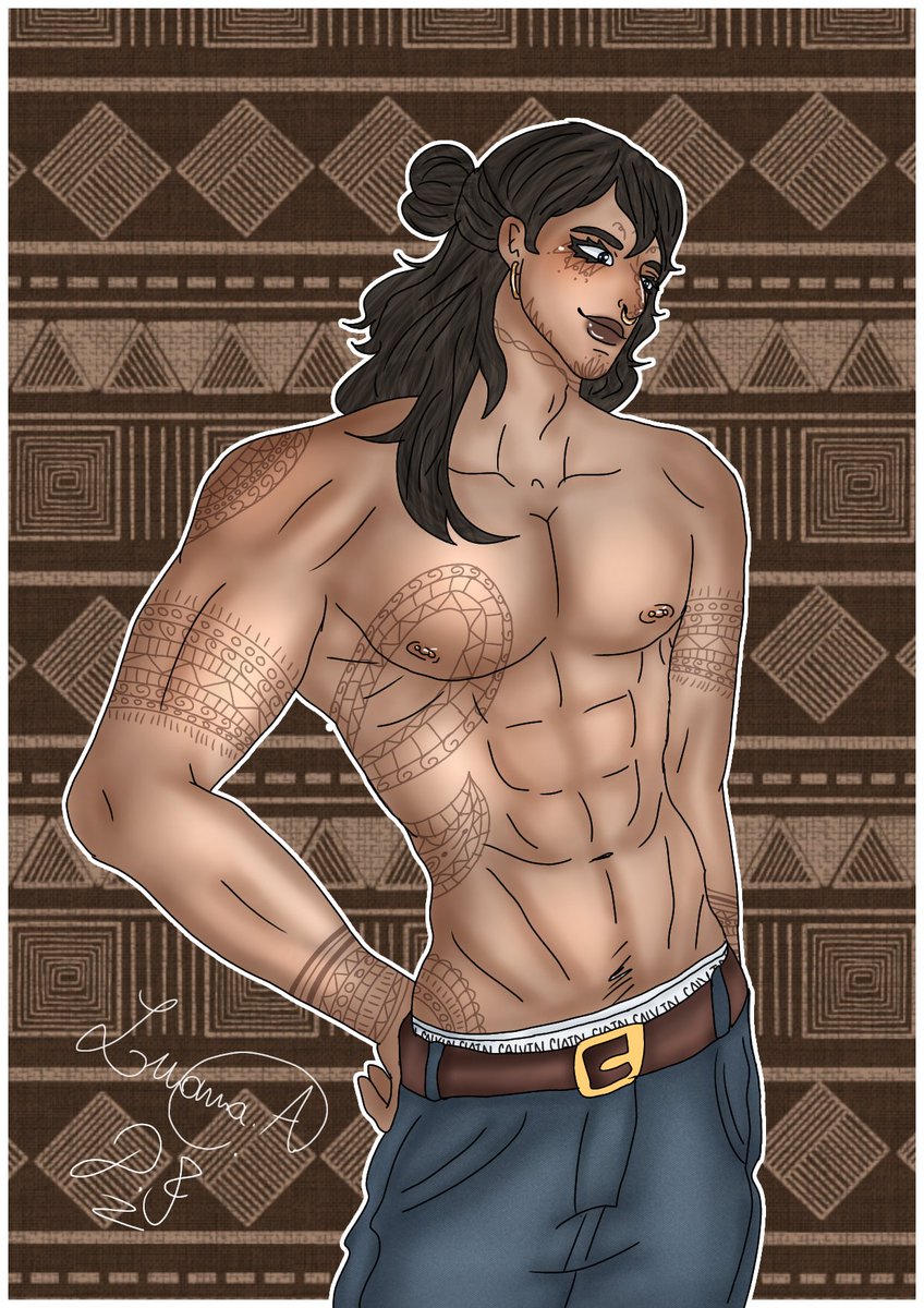 Luana_Are's tweet image. Dibujillo de Tocho 😃👍 #oc #originalcharacter #twitterartist #digitalart
