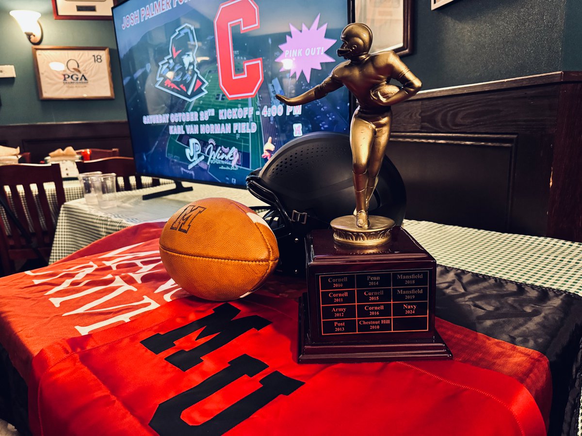 Doug Page (@dougpage90) on Twitter photo Bernie Murray's in Elmira was the spot to be on Monday, as the <a href="/JPalmerFund/">Josh Palmer Fund</a> announced the date for the 2025 Josh Palmer Pigskin Classic at <a href="/MUMounties/">Mansfield Mountaineers</a>!
The game will feature Mansfield and Cornell on October 25, with kickoff set for 4:00 PM at Karl Van Norman Field. Bernie Murray's in Elmira was the spot to be on Monday, as the <a href="/JPalmerFund/">Josh Palmer Fund</a> announced the date for the 2025 Josh Palmer Pigskin Classic at <a href="/MUMounties/">Mansfield Mountaineers</a>!
The game will feature Mansfield and Cornell on October 25, with kickoff set for 4:00 PM at Karl Van Norman Field.