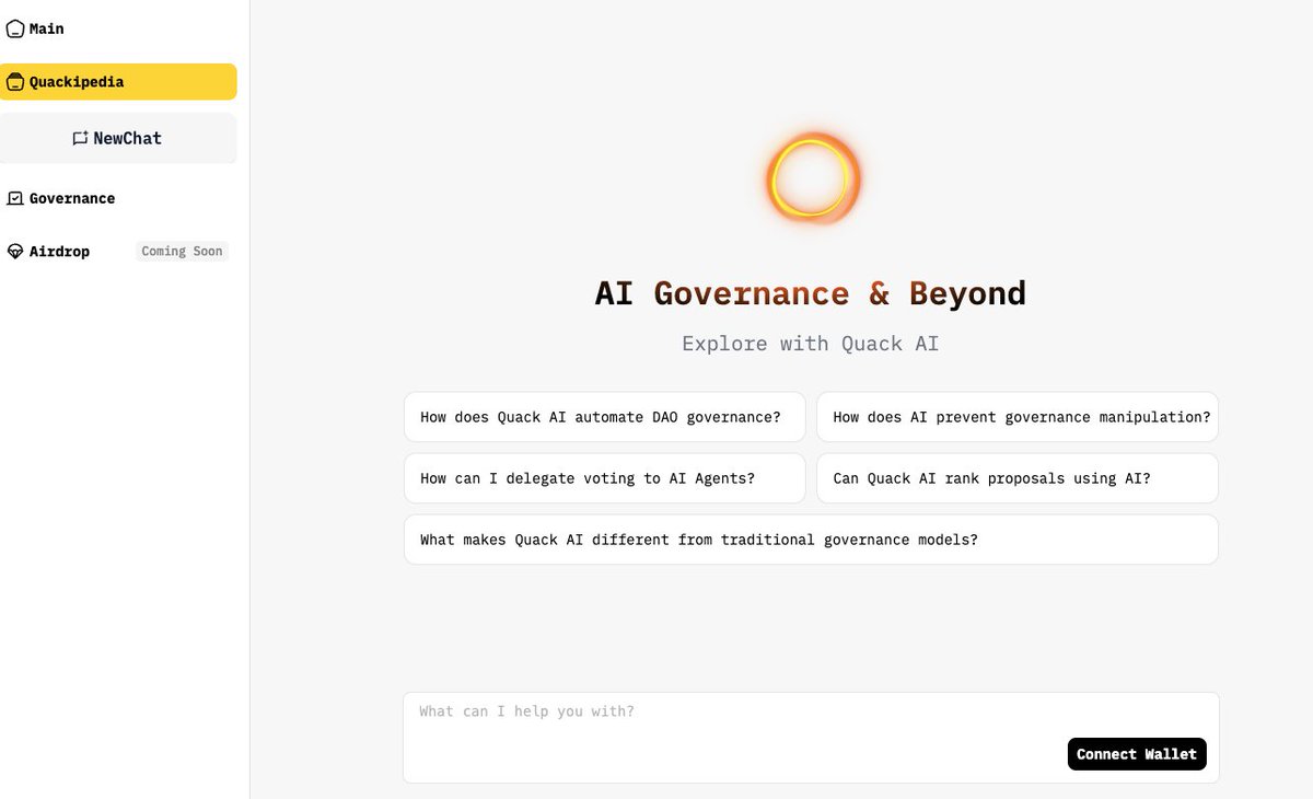 持有 <a href="/LineaBuild/">Linea.eth</a> LXP大于1500的可以顺手领取 <a href="/QuackAI_AI/">Quack AI</a> 护照～ 🏃

app.quackai.ai/quackipedia?in… 

- 连接 #OKX钱包 
- 完成Quackipedia一次对话，护照将会自动发放到钱包。

#airdrop #空投交互 #ai