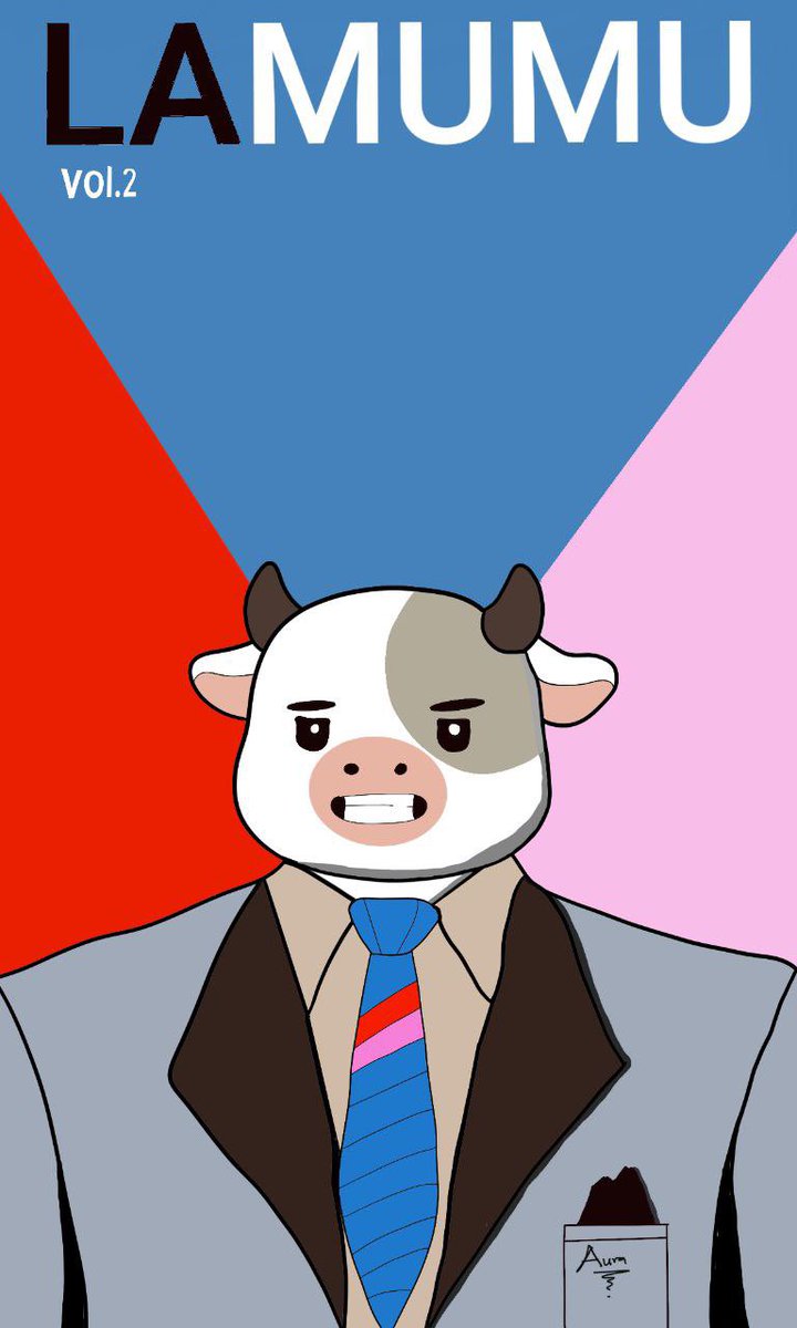 LAMUMU IN SUIT!!!

Headline of the front cover of the <a href="/lamumudotxyz/">Lamumudotxyz</a> magazine

<a href="/commondotxyz/">Common</a> was not left out, very well represented

Took me a couple hours to get this done, I hope my effort doesn’t go unnoticed🐮❤️