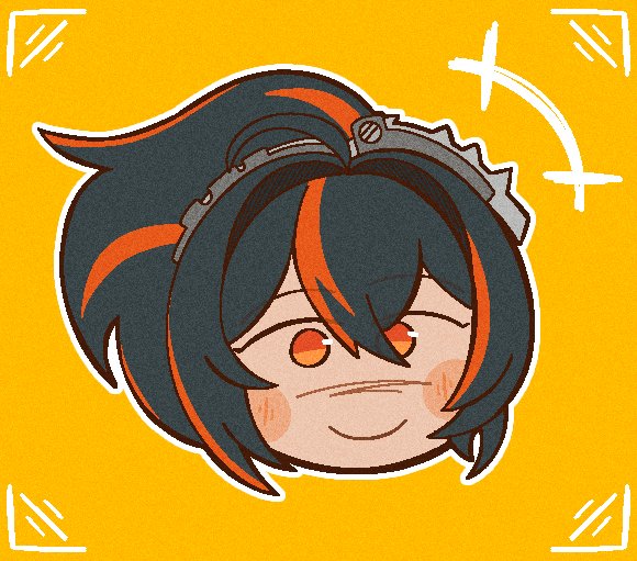 Zhu Yuan doodle I repurposed into this, look how happy she is
