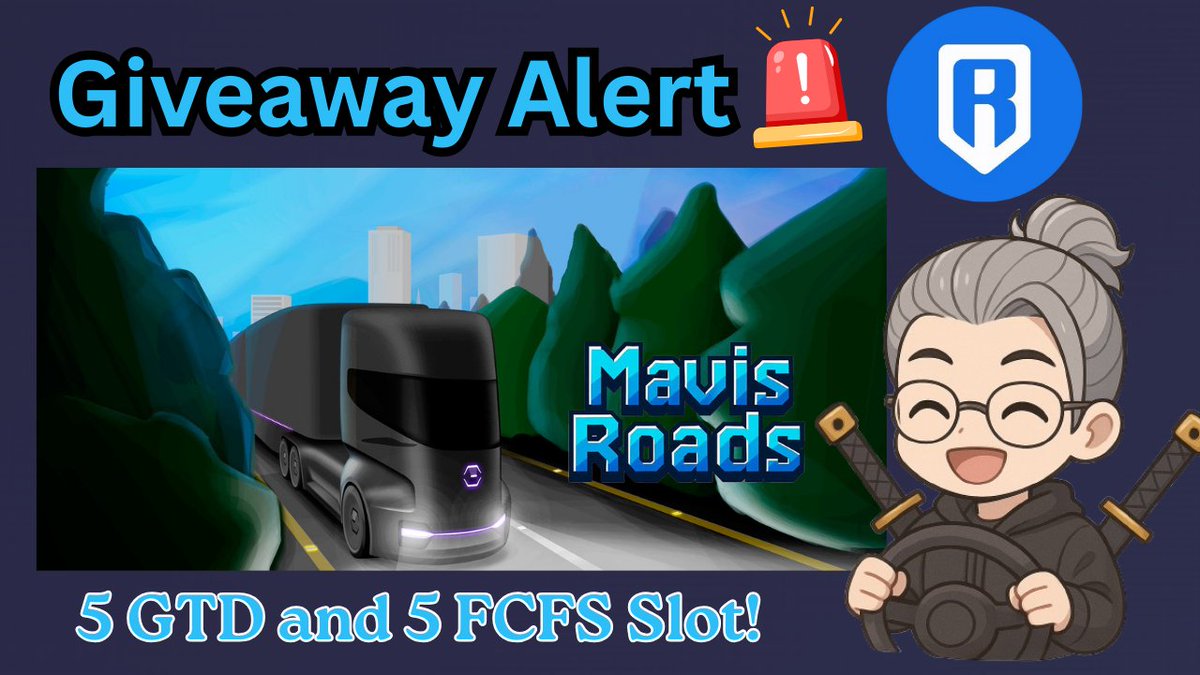 <a href="/MavisRoads/">MavisRoads</a> Mystery Box is launching on <a href="/Ronin_Network/">Ronin</a> and I'm happy to announce with you that I am collaborating with them! 📣 

I'm giving away 10 WL's slots to anyone who: 

1⃣ Follow <a href="/MavisRoads/">MavisRoads</a> and <a href="/kingdw3gpeg/">King</a> 
2⃣ Heart ❤️ and Retweet this post! 
3⃣ Comment your ronin!👇